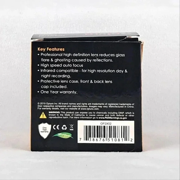 Optura HD 52mm 2.2x Telephoto Lens NEW in Box - Picture 4 of 6